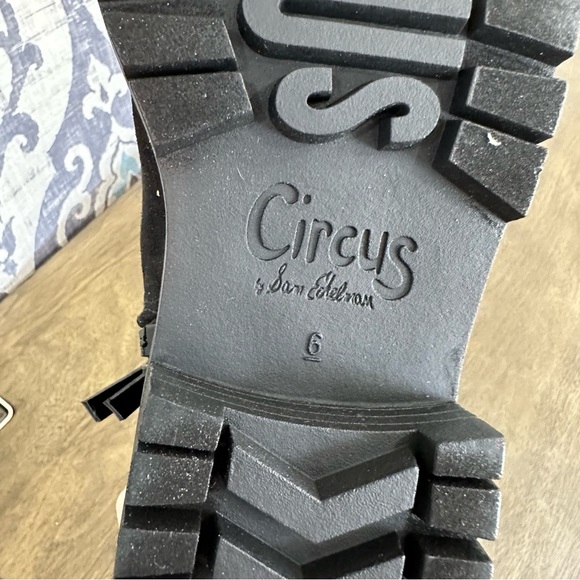 NIB Sam Edelman Gretchen Faux Shearling Trimmed Lace-Up Boot Size 6 - Picture 10 of 16